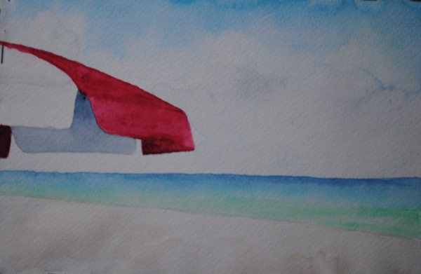 Click here to view on the beach (alabama) by sherman barnes