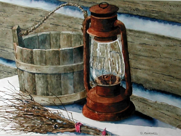 Click here to view bucket / lamp by sherman barnes