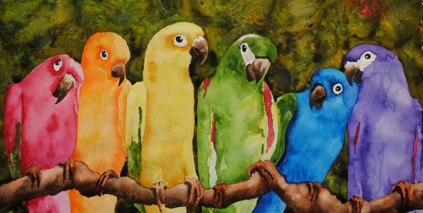 Click here to view parrots 2 by sherman barnes
