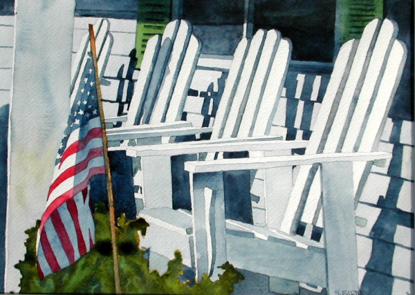 Click here to view chairs/flag by sherman barnes