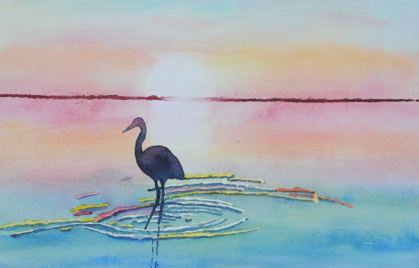 Click here to view heron sunset by sherman barnes