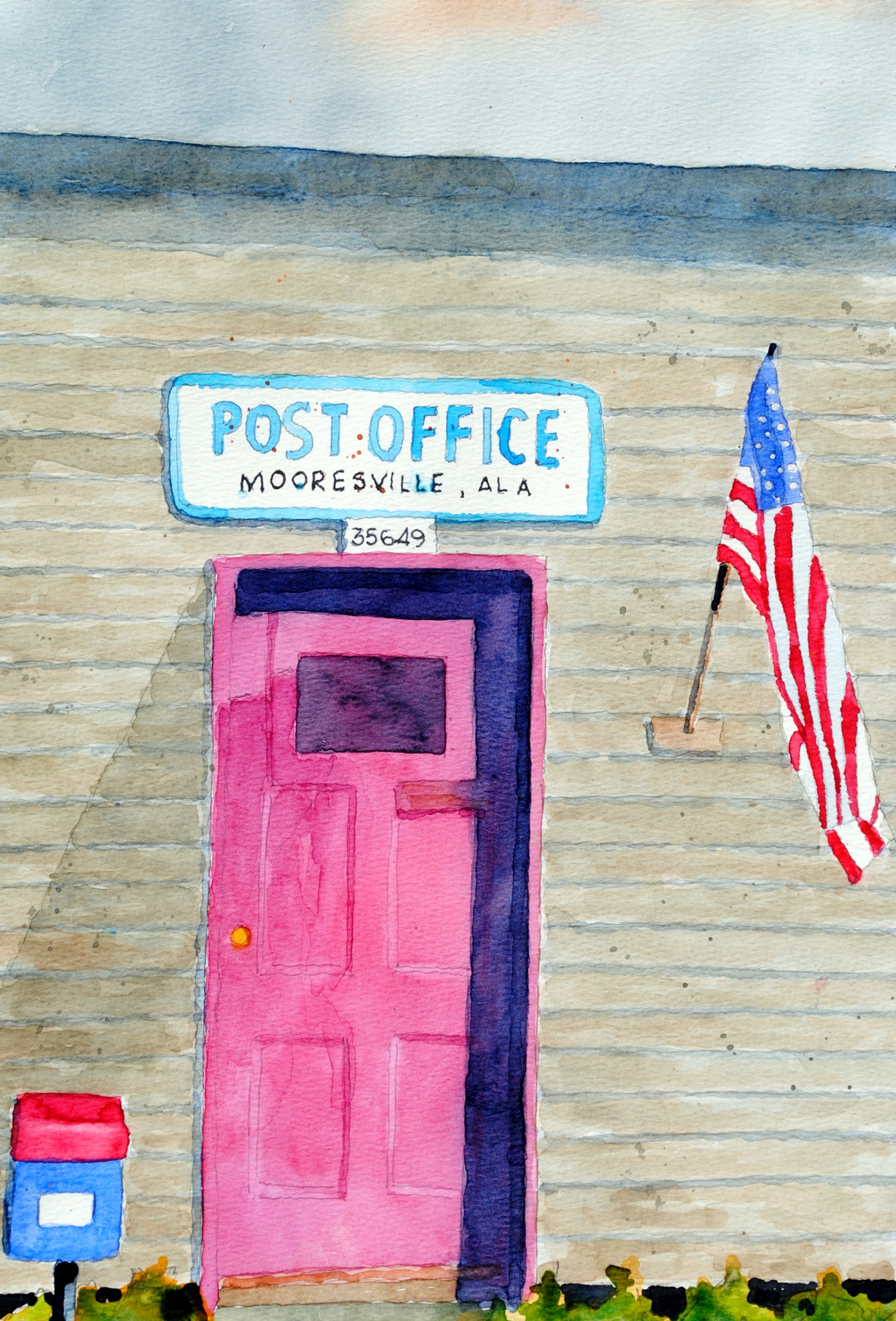 Click here to view mooresville post office 3 by sherman barnes