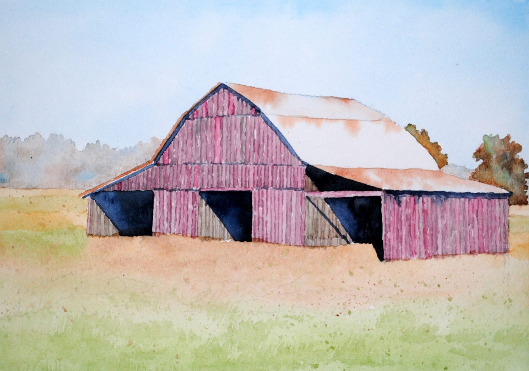 Click here to view red barn 5 by sherman barnes