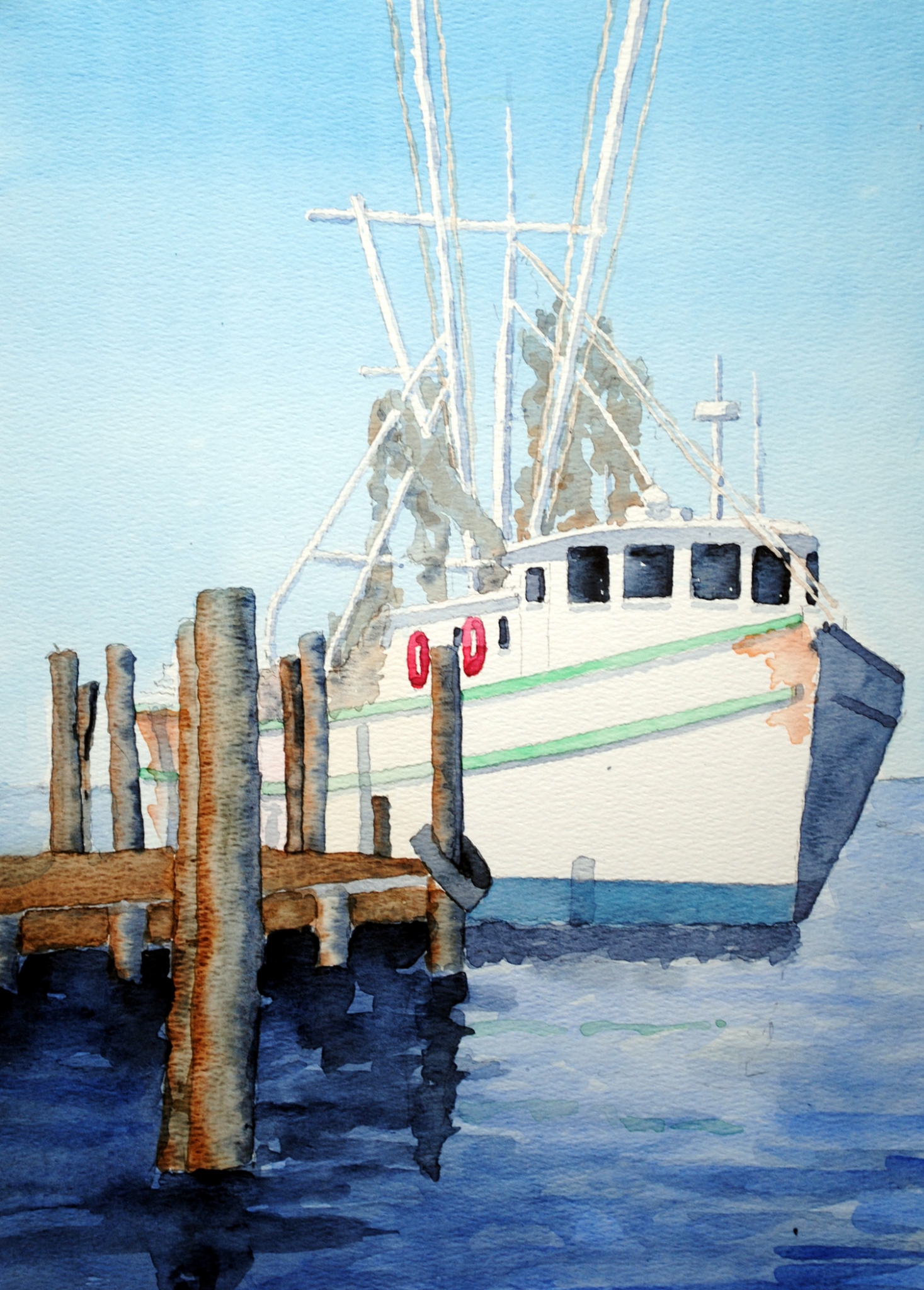 Click here to view shrimp boat 5 by sherman barnes