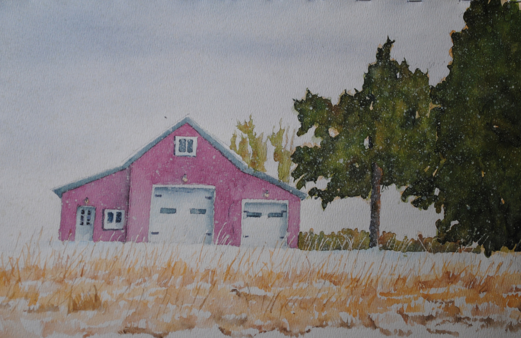 Click here to view mikes barn in the snow by sherman barnes