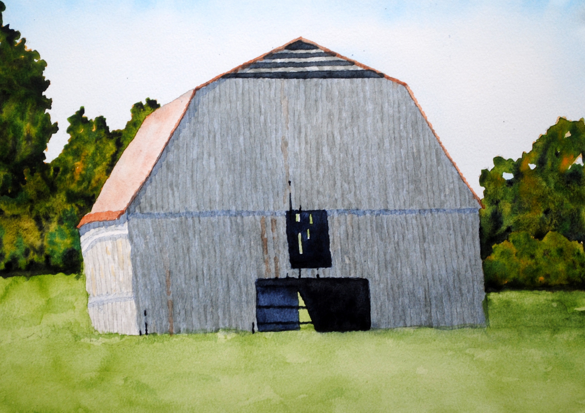 Click here to view leaning barn 2 by sherman barnes