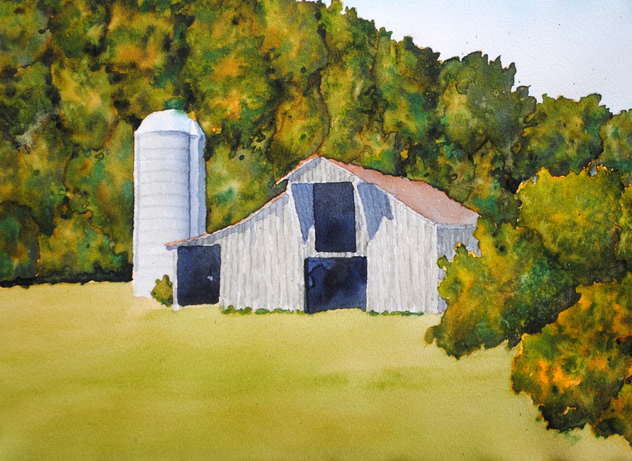 Click here to view barn & silo 2 by sherman barnes