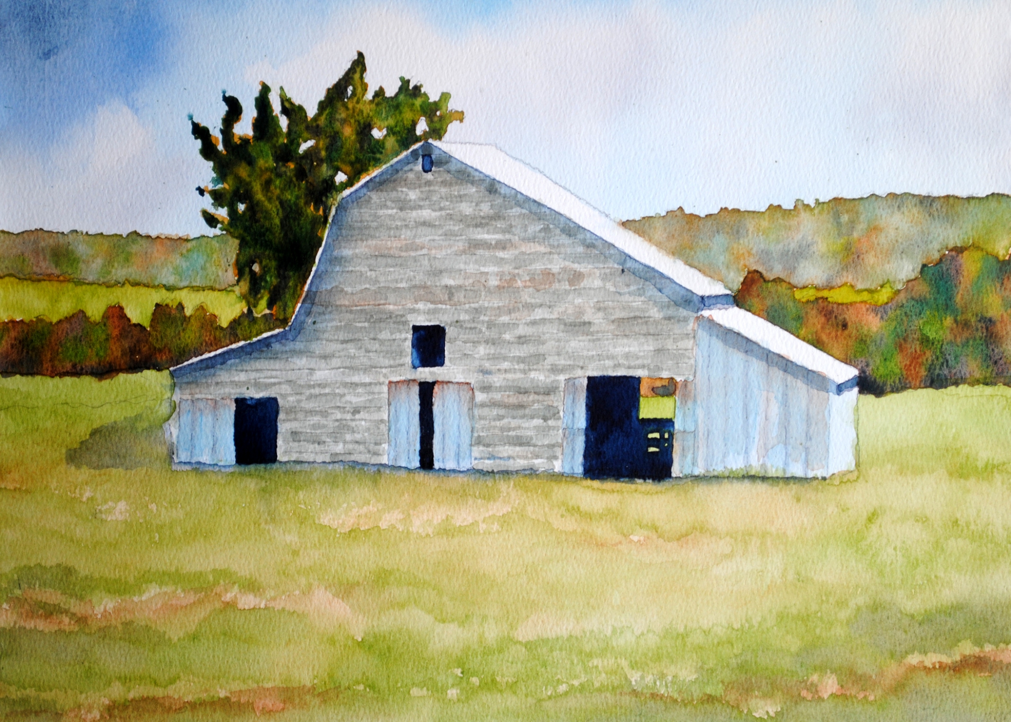 Click here to view barn with tin 2 by sherman barnes